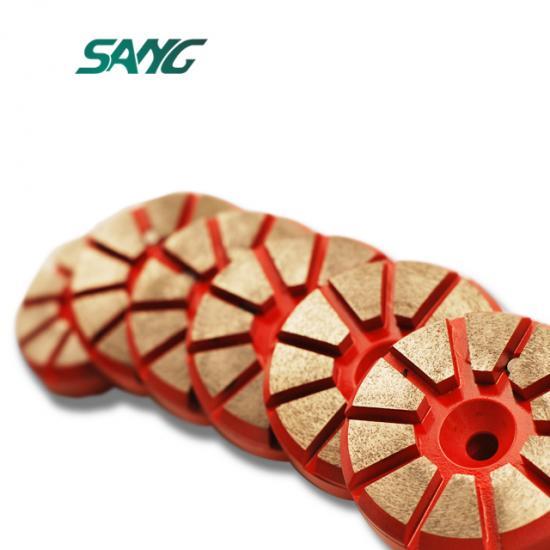 3inch 10segments grinding pad, china grinding tool, abrasive disc for grinding concrete